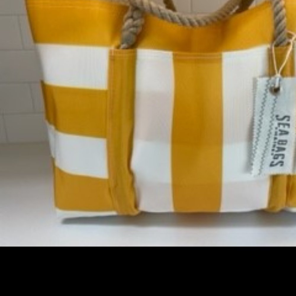 Sea Bags Maine Yellow Pier Tote